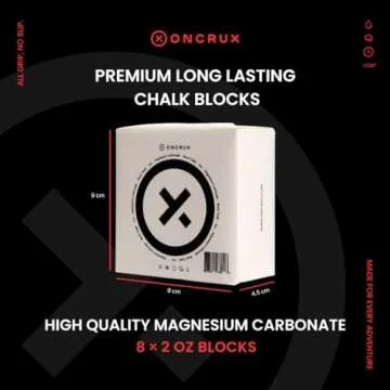 ONCRUX Gym Chalk Blocks for Weightlifting & Fitness Performance