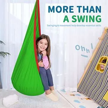 OUTREE Kids Pod Swing for Fun & Sensory Support