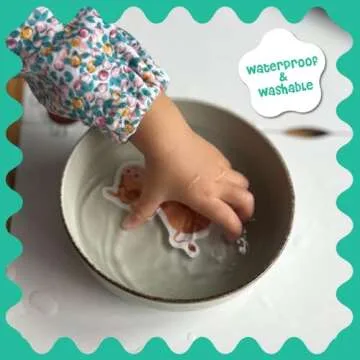 Stick4Ever Jelly Sticker Book - Waterproof, Easy to Clean Jelly Stickers - Reusable Sticker Book for Toddlers with 50 Pcs - Stocking Stuffers for Kids (Animals)