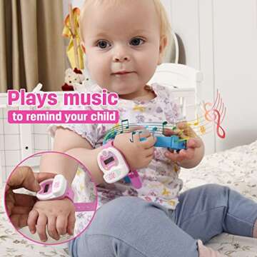 SKYROKU Potty Training Watch for Toddlers – Cute Toilet Shape, Music & Light Reminders, 3 Songs, C...