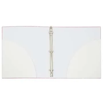 Sparkly Pink 3 Ring Binder Set for Stylish Organization