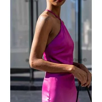 The Drop Women's Orchid Ombre Print Stretch Satin Midi Dress by @signedblake, M