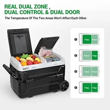 F40C4TMP Portable Refrigerator Dual Zone 45 Quart