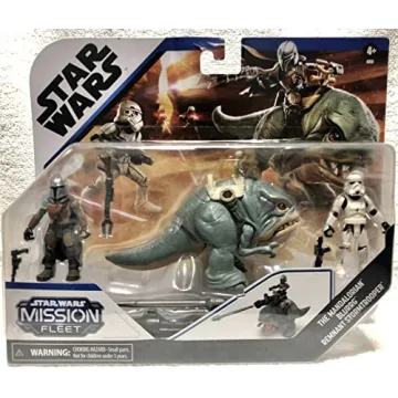 Star Wars Hasbro Mission Fleet The Mandalorian, Blurrg and Stormtrooper Toy Set