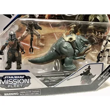 Star Wars Mandalorian and Blurrg Toy Set for Ages 4+