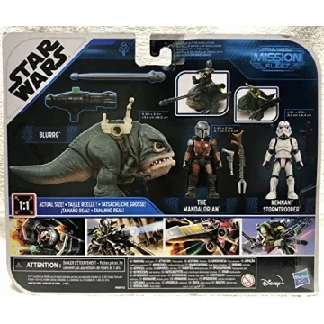Star Wars Mandalorian and Blurrg Toy Set for Ages 4+