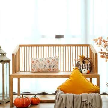 AACORS Fall Pillow Cover Decor 12x20 Inch for Home