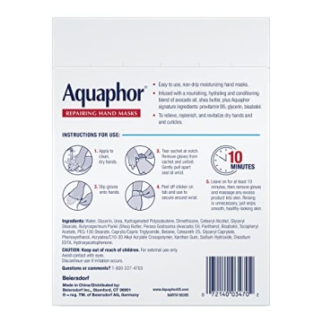 Aquaphor Hand Masks - Moisturizing Gloves for Dry Hands