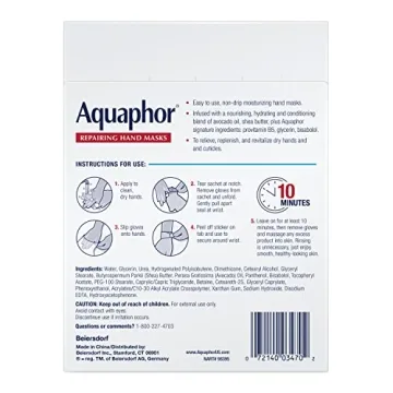 Aquaphor Hand Masks - Moisturizing Gloves for Dry Hands