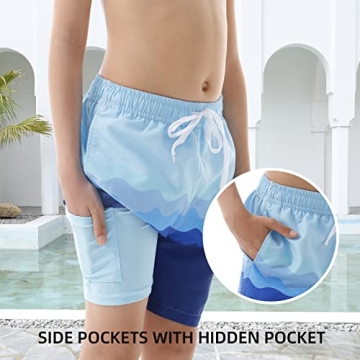 UNICOMIDEA Boys Swim Shorts Comfortable Quick Dry Style