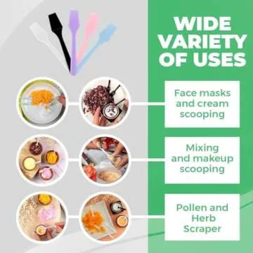 Kopperko 100 Pack 2.5 Inch Cosmetic Spatulas - Small Plastic Spatula for Cosmetics, Creams, & Crafts | Makeup Spatula or Multipurpose Mini Applicator for Mixing, Skincare, or Scraping Jars | Pink