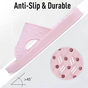 shevalues Quick Drying Shower Shoes for Women with Arch Support