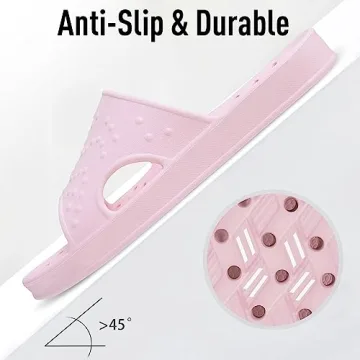 shevalues Quick Drying Shower Shoes for Women with Arch Support