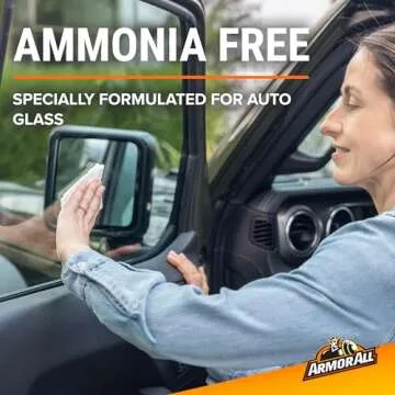 Armor All Car Glass Wipes, Auto Glass Cleaner for Film and Grime, 30 Count