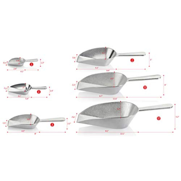 Durable 2-Ounce Cast Aluminum Utility Scoop for All