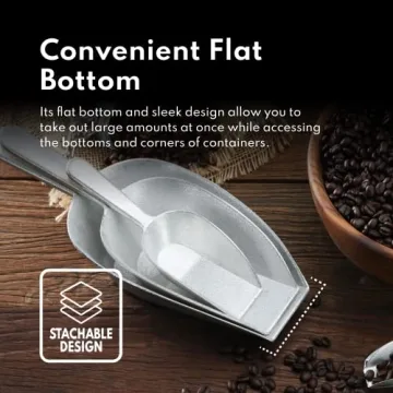 Durable 2-Ounce Cast Aluminum Utility Scoop for All