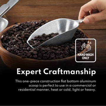 Durable 2-Ounce Cast Aluminum Utility Scoop for All