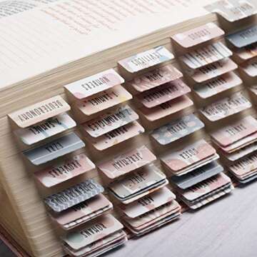DiverseBee Laminated Bible Tabs for Women and Girls (Large Print, Easy to Read), Bible Journaling Bo...