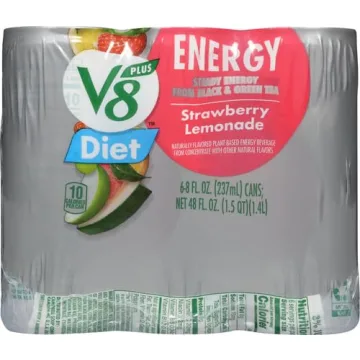 V8 +Energy Diet Strawberry Lemonade Juice - 6 Pack