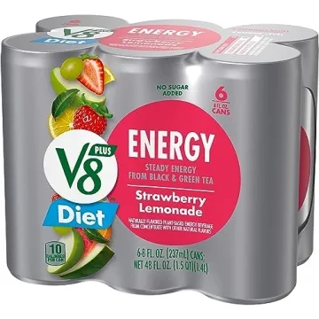 V8 +Energy Diet Strawberry Lemonade Juice - 6 Pack
