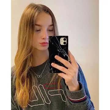 Cocomii - Rectangle Case Compatible with iPhone 11 Pro Max - Natural Marble, Timeless Pattern, Glossy, Women Girls Men, Protective Phone Case for iPhone 11 Pro Max 6.5 inch, Black