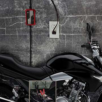 Foval 12V Smart Battery Charger 1000mA Trickle Charger