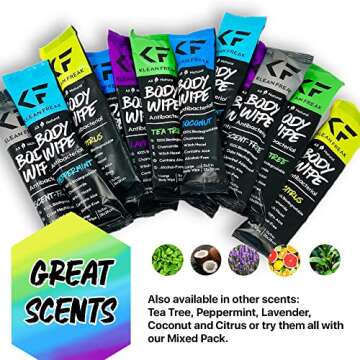 KLEAN FREAK Body Wipes - Natural Cleansing Wipes for Travel, Gym, and Outdoors