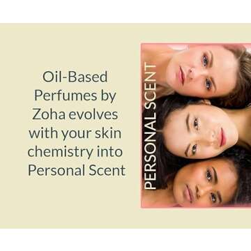 Zoha Amber Bloom Oil Perfume for Women & Men, Roll On Perfume Oil and Amber Perfume Spray, Alcohol Free Skin Moisturizing Amber Oil Perfume
