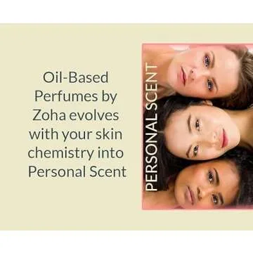 Zoha Amber Bloom Oil Perfume for Women & Men, Roll On Perfume Oil and Amber Perfume Spray, Alcohol Free Skin Moisturizing Amber Oil Perfume