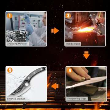 ZENG Professional Butcher Knife with Sheath for Cooking