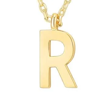 PAVOI 14K Gold Plated Initial Necklace - Stunning Jewelry