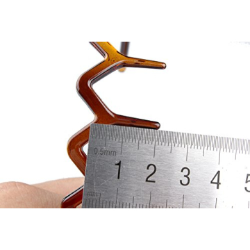 Zig Zag Plastic Sharks Tooth Hair Combs Set for Women Girls