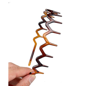 Zig Zag Plastic Sharks Tooth Hair Combs Set for Women Girls