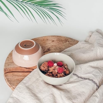 Mora Ceramic Small Dessert Bowls - 16oz, Set of 6 - Microwave, Oven and Dishwasher Safe, For Rice, Ice Cream, Soup, Snack, Cereal, Chili, Side Dishes etc - Microwavable Kitchen Bowl, Assorted Neutrals