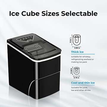 Self Cleaning Ice Maker, Portable Countertop Ice Machine