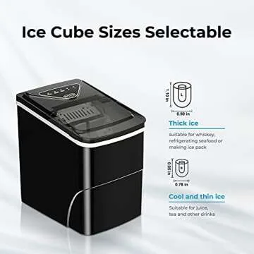 Self Cleaning Ice Maker, Portable Countertop Ice Machine