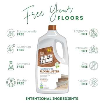 Quick Shine Hardwood Floor Cleaner Polish Easy Natural Safe
