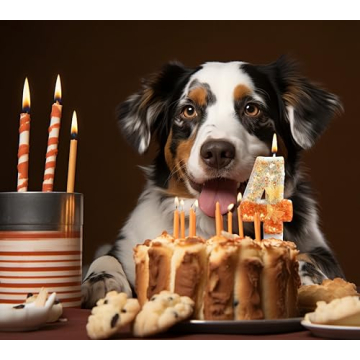 Vibrant Orange Butterfly Number 4 Birthday Candle