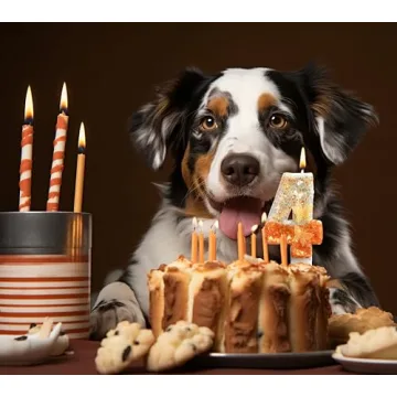 Vibrant Orange Butterfly Number 4 Birthday Candle