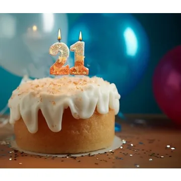 Vibrant Orange Butterfly Number 4 Birthday Candle