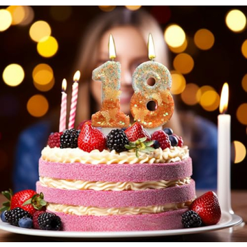 Vibrant Orange Butterfly Number 4 Birthday Candle