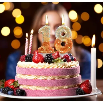 Vibrant Orange Butterfly Number 4 Birthday Candle