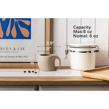 Elegant SYJAN HOME Ceramic Espresso Cups Set of 4