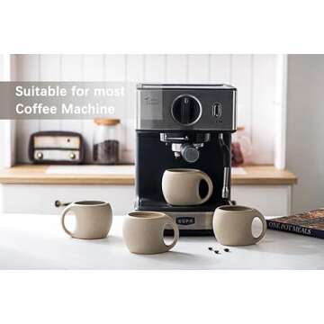 Elegant SYJAN HOME Ceramic Espresso Cups Set of 4