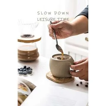 Elegant SYJAN HOME Ceramic Espresso Cups Set of 4