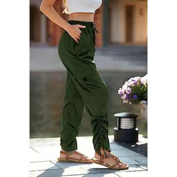 PRETTYGARDEN Satin Jogger Pants - Casual & Dressy Style