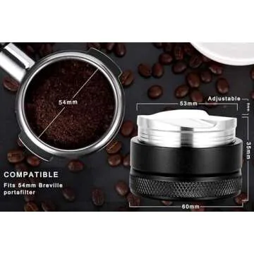 Apexstone 53mm Coffee Distributor, Espresso Distributor 53mm, Espresso Distribution Tool 53mm, Espresso Leveler 53mm, Coffee Leveler 53mm