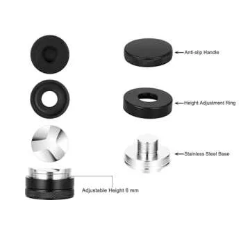 Apexstone 53mm Coffee Distributor, Espresso Distributor 53mm, Espresso Distribution Tool 53mm, Espresso Leveler 53mm, Coffee Leveler 53mm