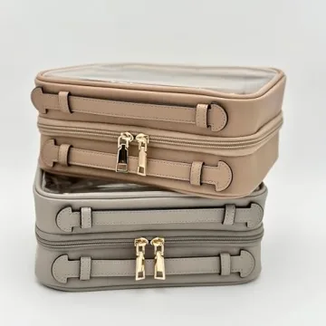 JAZD Clear Makeup Bag - Large Travel Organizer for Cosmetics