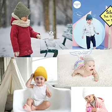Warm Newborn Baby Wool Hat Set for Fashionable Kids